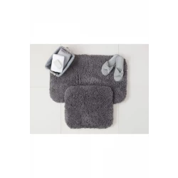 Madame Coco Sheep Bath Mat  Anthracite  50x80+45x50 Cm