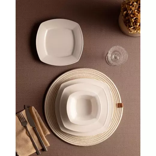 Madame Coco Noya 24 Piece Dinner Set for 6 People - White