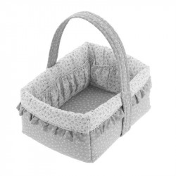 Cambrass Layette Basket  Liberty Grey