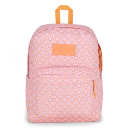 JanSport SuperBreak Plus Backpack, Hyped Hearts Pink