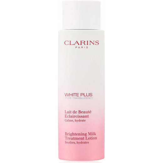 Clarins White Plus Pure Translucency Brightening Milk Treatment Lotion, 200Ml, 6.7oz