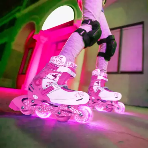 Yvolution Roller Skates, Pink Color