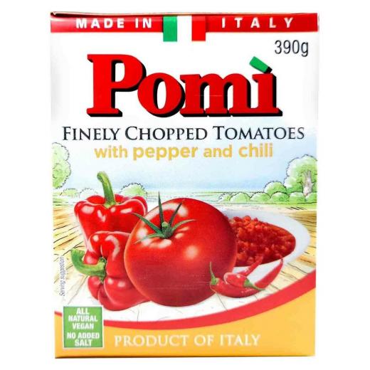 Pomi Finely Chopped with Pepper & Chili 390 g