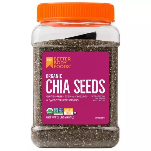 BetterBody Foods Organic Black Chia Seeds 907 g