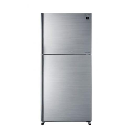 Sharp Refrigerator 480 Liter Hybrid Silver Glass Doors