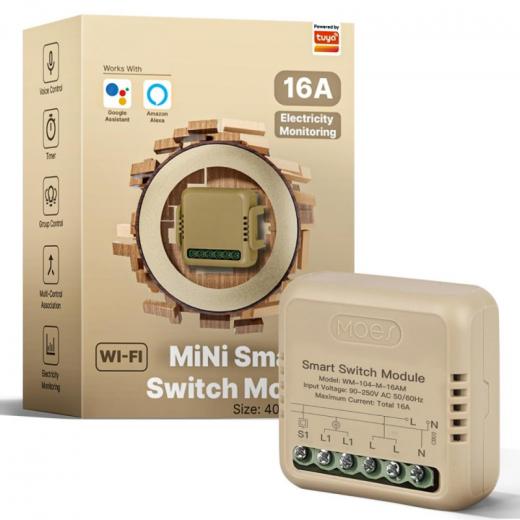 Moes Tuya Wifi On/off Module 1 Channel + Consumption Measurement