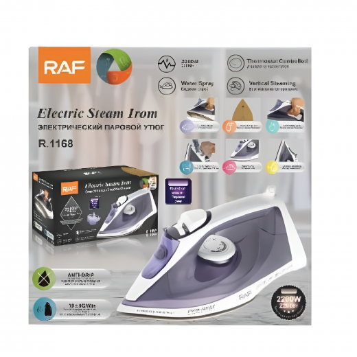 RAF Electric Steam Iron with Ceramic 2200