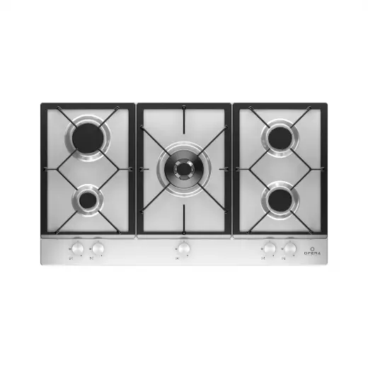 Opera Bi Hob 90cm - Gas - 5 Burners - Cast Iron