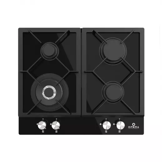 Opera Bi Hob 60cm - Gas - 4 Burners - Cast Iron