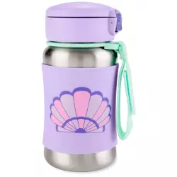 Skip Hop Skip Hop Spark Style Stainless Steel Straw Bottle - Seashell