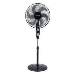 Olsenmark OMF1794 16 inch Classic Stand Fan - 3 Speed 6 Leaf Blade the color black