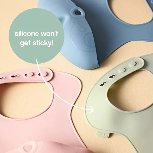 Bbox - Foldable Silicone Bib - Lullaby Blue