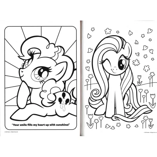 Hasbro Bendon My Little Pony Jumbo Coloring Book with Award Stickers and Charts