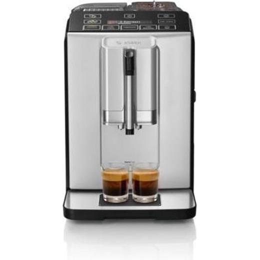 Bosch TIS30321RW Verocup 300 Automatic Coffee Machine, Stainless Steel/Black