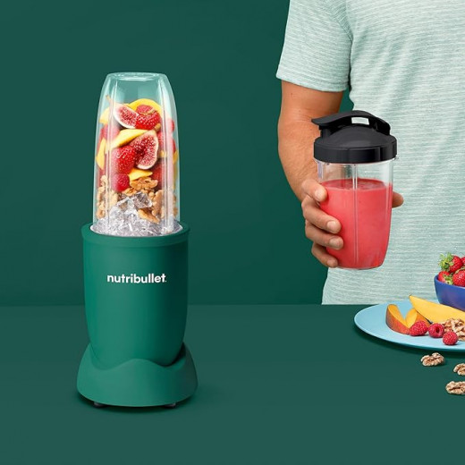 NutriBullet NB9-1301AFG Pro 13 قطع باللون الأخضر الغامق غير اللامع، 900 واط