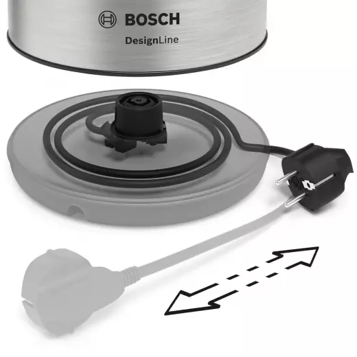 Bosch Electric Kettle with a Power of 2400 W and a Capacity of 1.7 liters Stainless Steel