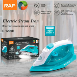 RAF Electric Steam Iron with Ceramic Sole Green