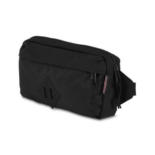 JanSport Waisted Fanny Pack in Black Ballistic Nylon