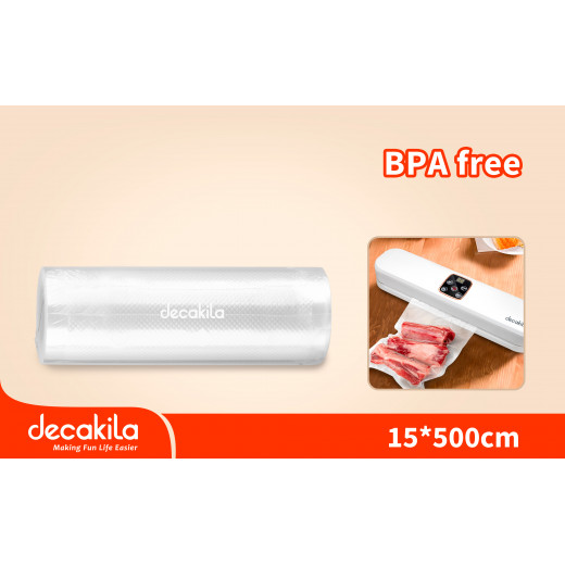 Decakila Vacuum sealer bags rolls Size: 15*500 cm (KMTT076W)