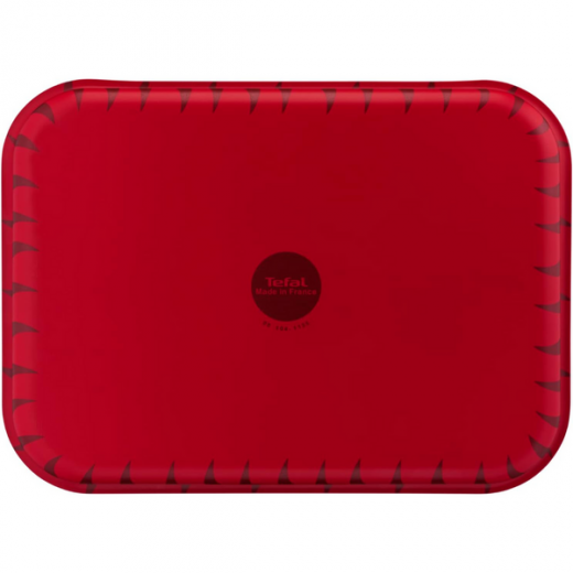 Tefal Tempo Flame Rectangular Oven Dish, 37 x 27cm, Red/Black