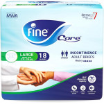 Fine Care Incontinence Unisex Adult Diaper Brief, Large, waist size 100 - 140 cm (39 – 55 Inch), 16 diapers