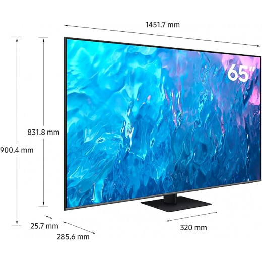 تلفزيون الذكي 4K QLED HDR10+ مقاس 65 بوصة من سامسونج