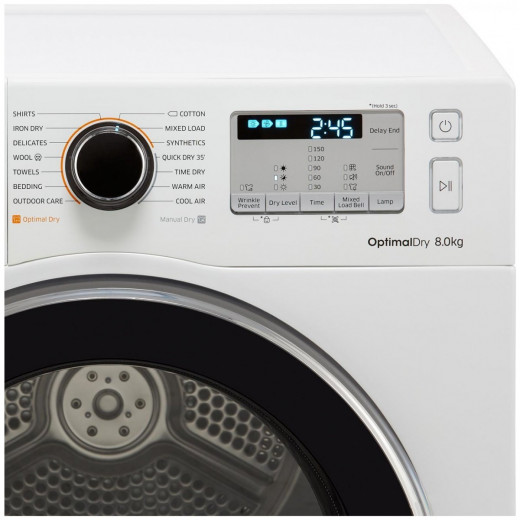 Samsung Front Loading Dryer, 9kg, 14 Programs, A++