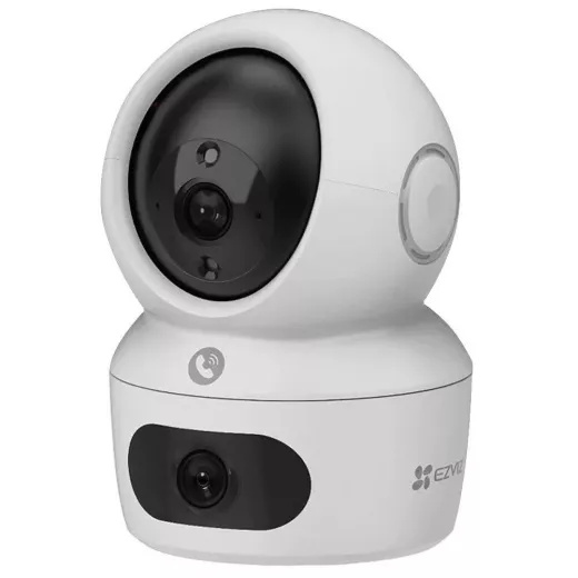 Ezviz 4MP 2.8-6mm 2K+ Dual Lens Pan Tilt Indoor Wi-Fi Security Camera CS-H7C-R100-8G44WF (Microphone) (Color)