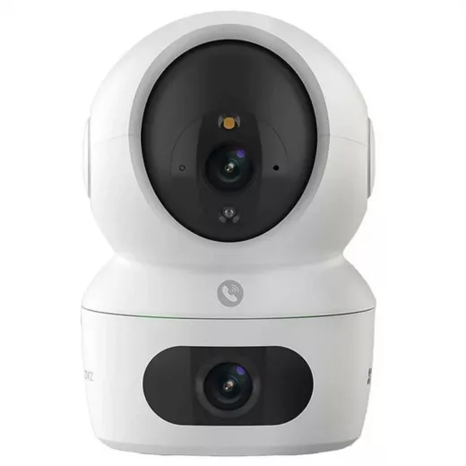 Ezviz 4MP 2.8-6mm 2K+ Dual Lens Pan Tilt Indoor Wi-Fi Security Camera CS-H7C-R100-8G44WF (Microphone) (Color)