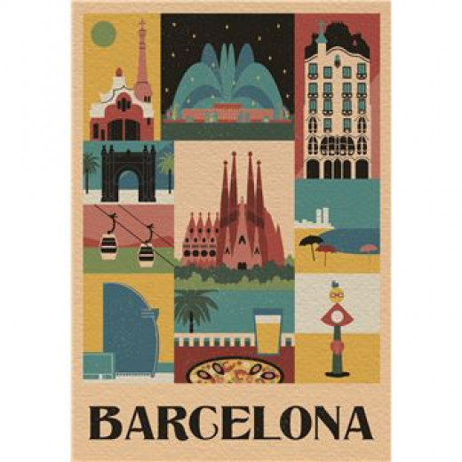 Clementoni Puzzle Style In The City - Barcelona - 1000 pieces