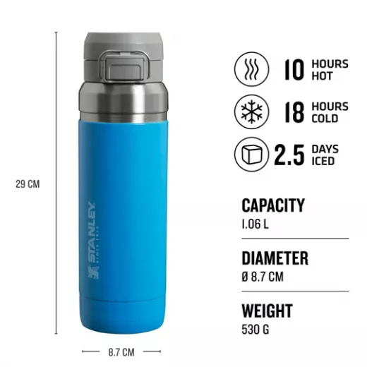 Stanley The Quick-Flip Water Bottle 1.06L / 36oz Azure color