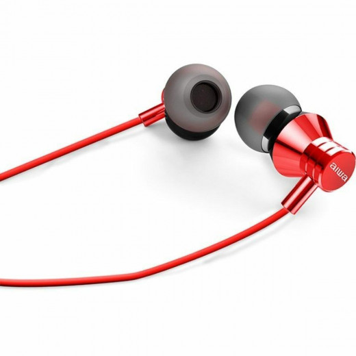 Aiwa In-Ear Headphones with Microphone USB Type-C Red