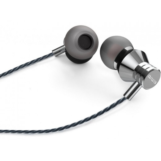 Aiwa Wired Earphones Silver