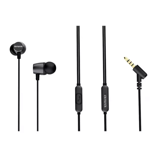 Aiwa In-Ear Wired Headphones Black