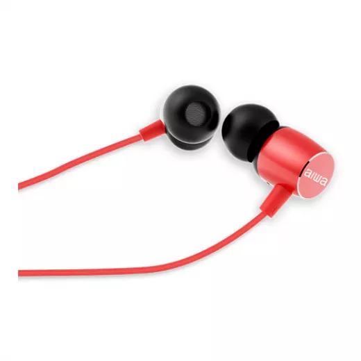 Aiwa In-Ear Wired Headphones Red