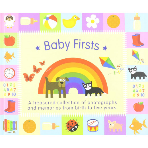 Baby Firsts Rainbow Design Baby Record Album