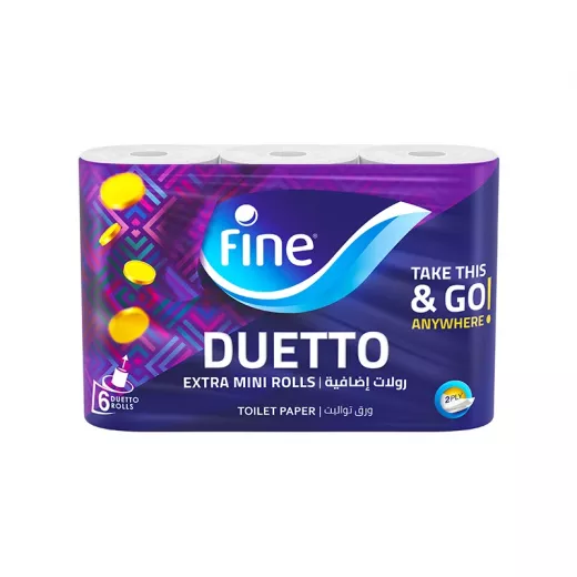 Toilet Tissue Smart duetto 300 Sheets 2 Plies(Bale of 06x6) Dawn