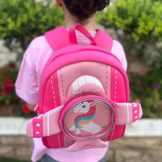 Genioworld Neoprene Unicorn Cartoon Kindergarden Children Backbag