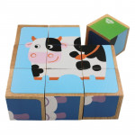 Tooky Toy Wooden Puzzle Blocks for 3 year old