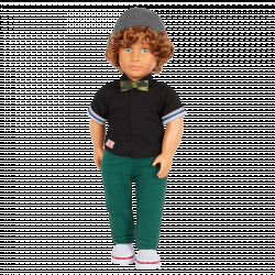 Our Generation 46cm Boy Doll with Beanie and Bow Tie Outfit - Lorenz