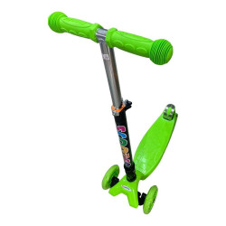 K Toys | Aluminum Scooter With two Front Wheels and One Back Wheel | Green