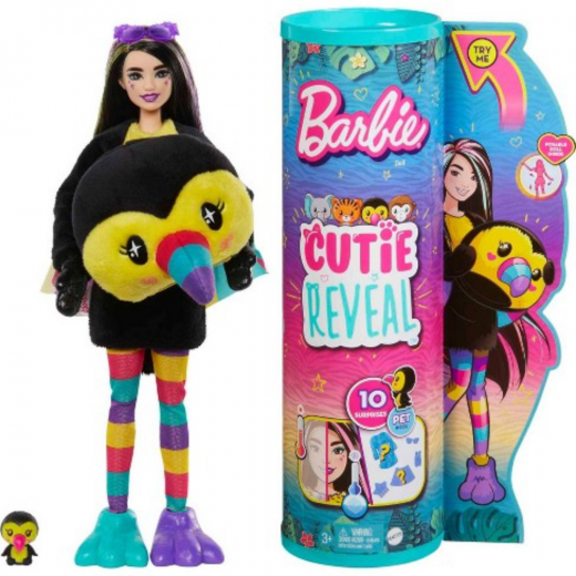 Barbie | Cutie Reveal Jungle Chelsea Toucan Doll