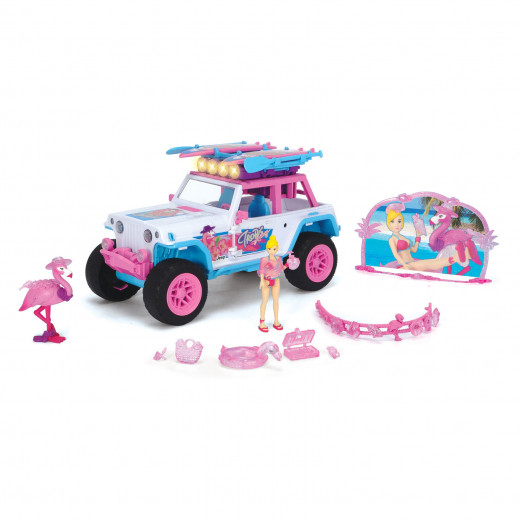 Dickie | Flamingo Jeep with Toy Figure