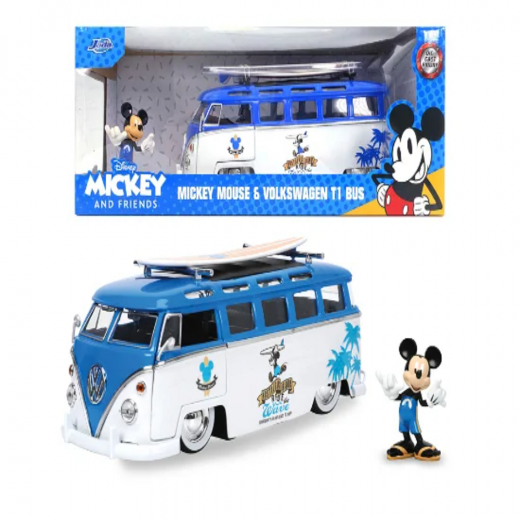 JADA | Mickey Van With Figure | 1:24 | Multicolored