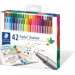 Staedtler | Triplus Triangular Fineliner Pen - Pack of 42