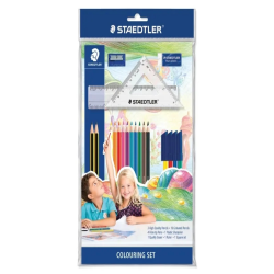 Staedtler Noris Pencil Case Set with Ruler and Set Square