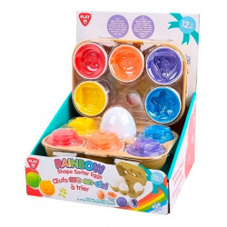 Play Go | Rainbow Shape Sorter Eggs Set