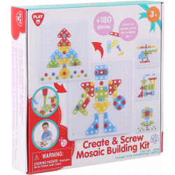 Play Go | Mosaic Create and Screw | 180 pcs