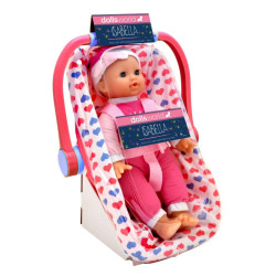 Dolls World | Soft Bodied Baby Doll Isabella In Rocker | 30 cm