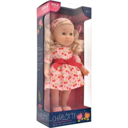 Dolls World | Soft Bodied Girl Doll With Hair | Sleeping Eyes | 36 cm